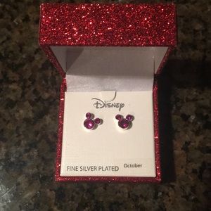 NWT Pink Disney Mickey Earrings